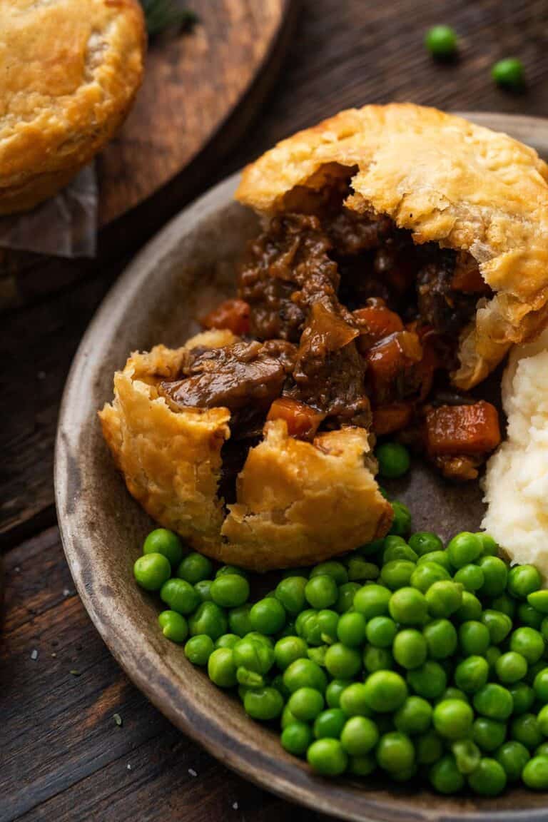 Individual Steak And Ale Pie Recipe An Edible Mosaic