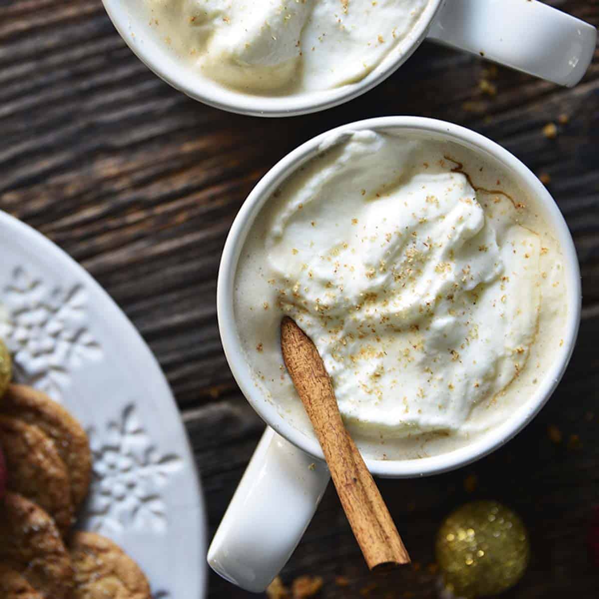 Eggnog Latte without a Milk Frother - Chattavore