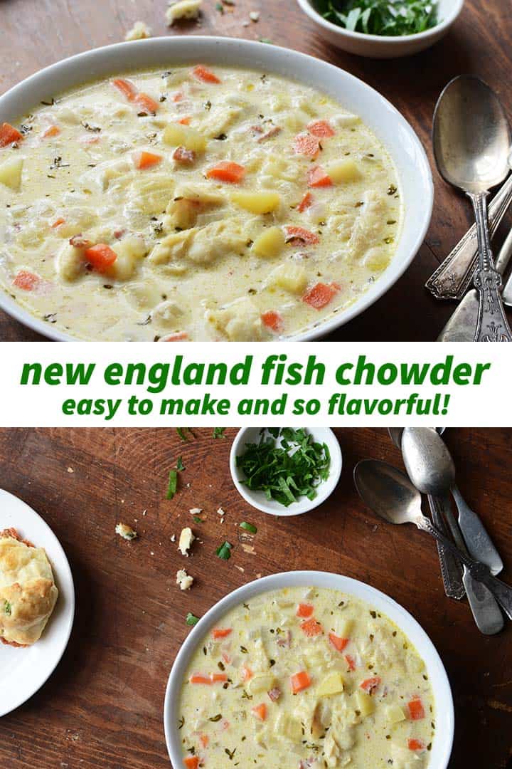 New England Fish Chowder Recipe - An Edible Mosaic™