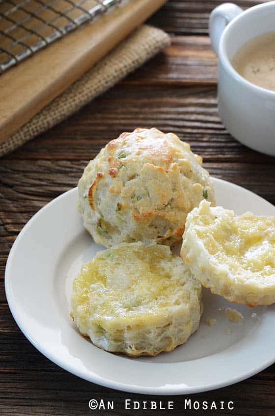 Savory Scones with Scallion and Cheese - An Edible Mosaic™