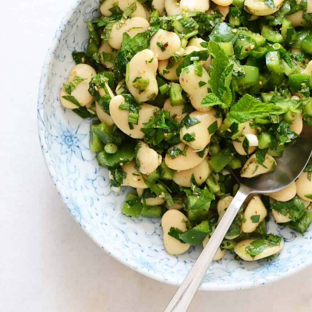 Za’atar and Mint Butter Bean Salad (Vegan and Gluten Free) - An Edible ...