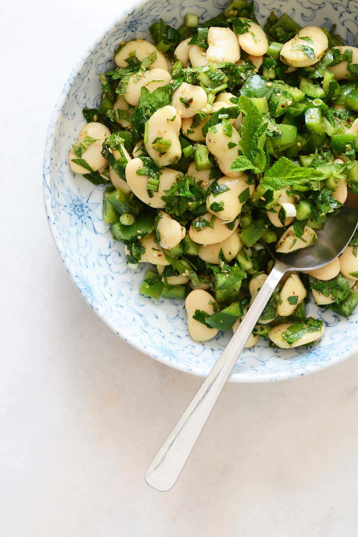 Za’atar and Mint Butter Bean Salad (Vegan and Gluten Free) - An Edible ...