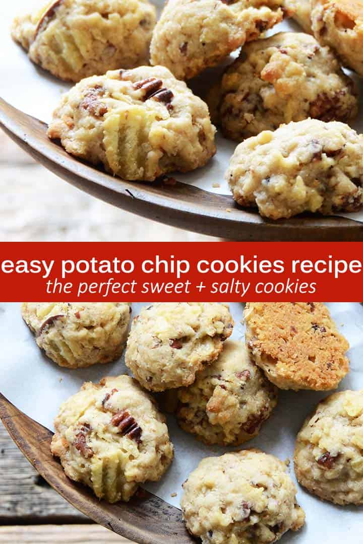 Maple Pecan Potato Chip Cookies Recipe - An Edible Mosaic™