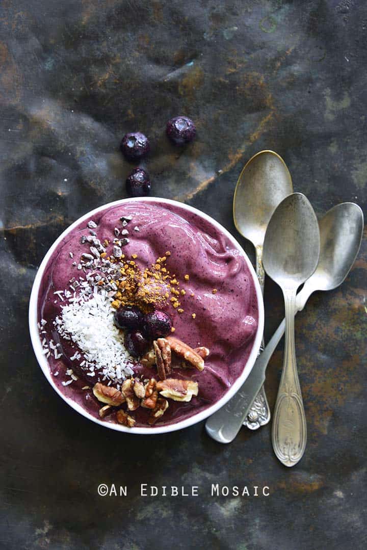 3-Ingredient Frozen Yogurt Berry Bowls - An Edible Mosaic™