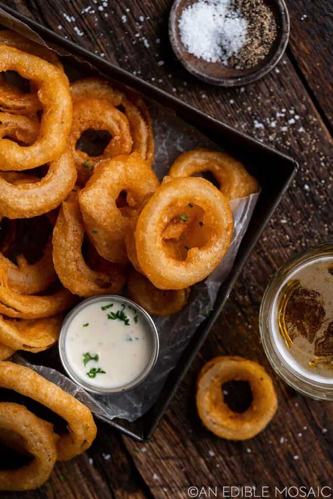 Extra Crispy Beer Batter Onion Rings Recipe {video} An Edible Mosaic™