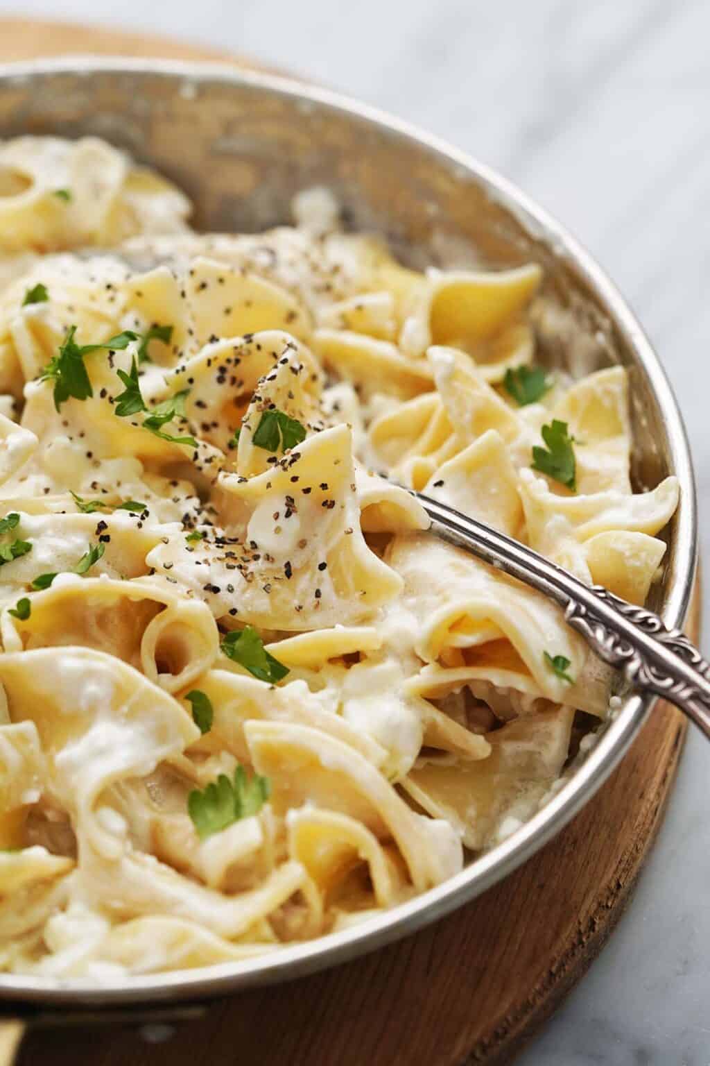 Kluski z Serem (Polish Cottage Cheese Pasta) - An Edible Mosaic™