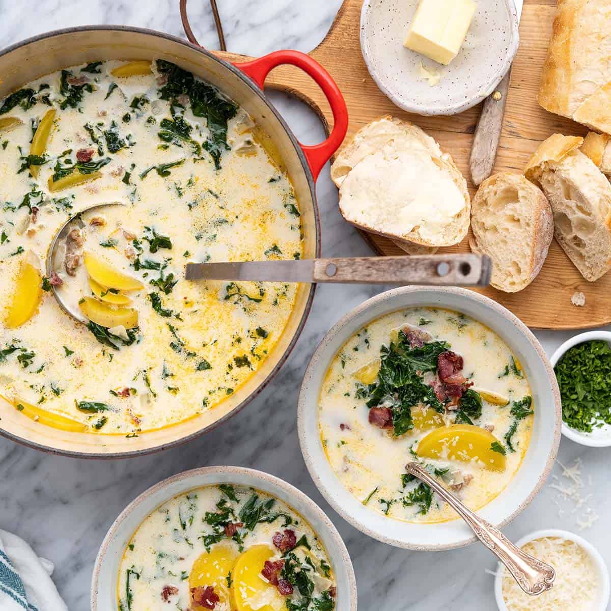 Best Easy Minute Copycat Olive Garden Zuppa Toscana Soup Recipe An Edible Mosaic