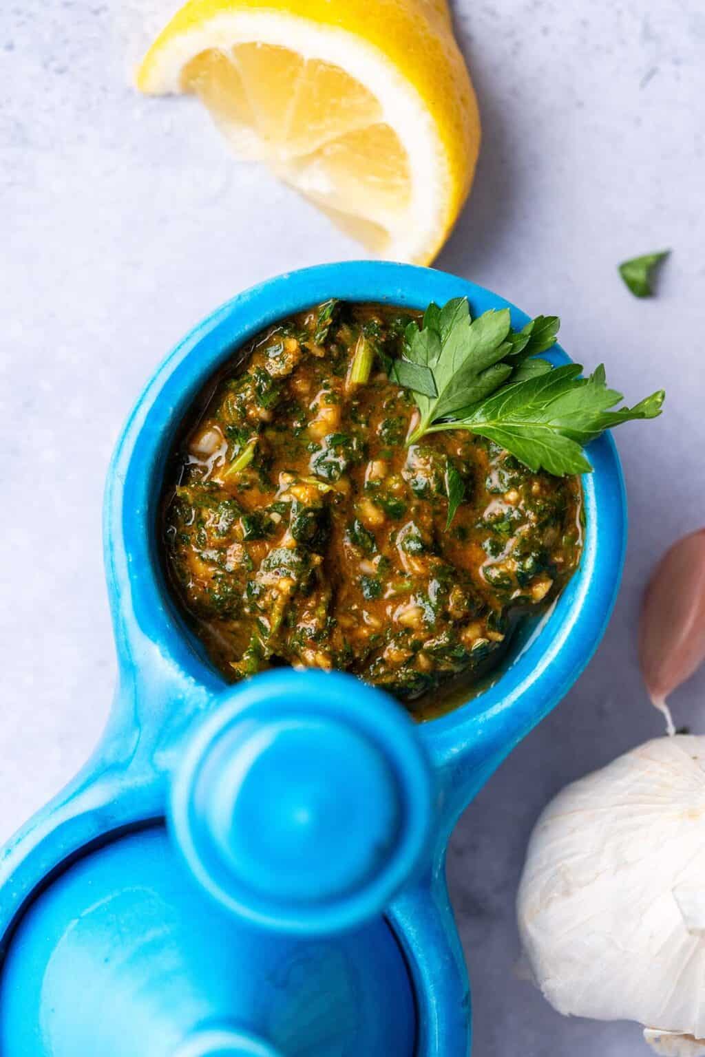 5 Minute Moroccan Chermoula Sauce Recipe - An Edible Mosaic™