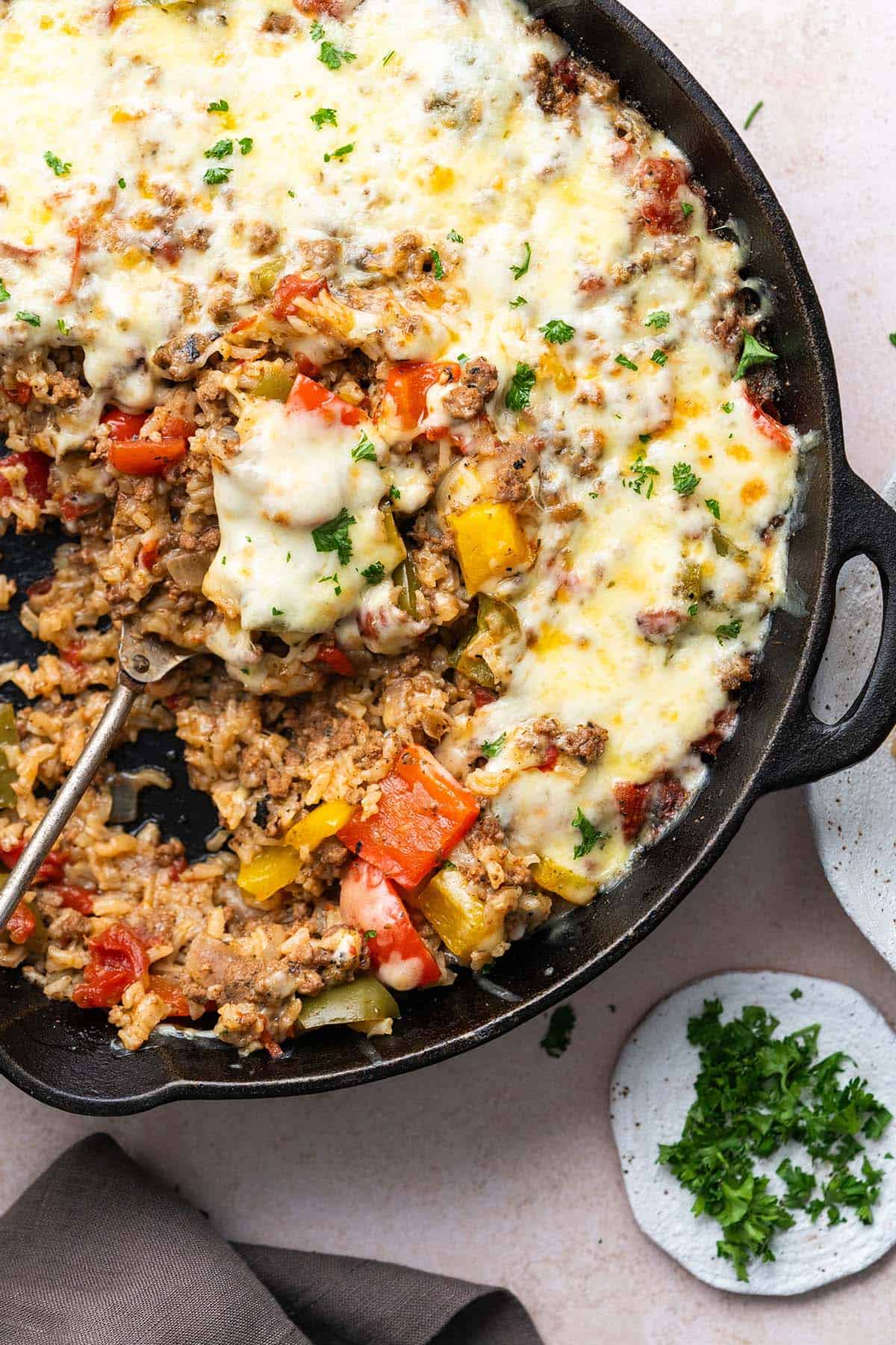 Stuffed Pepper Casserole Recipe (aka Unstuffed Peppers) - An Edible Mosaic™