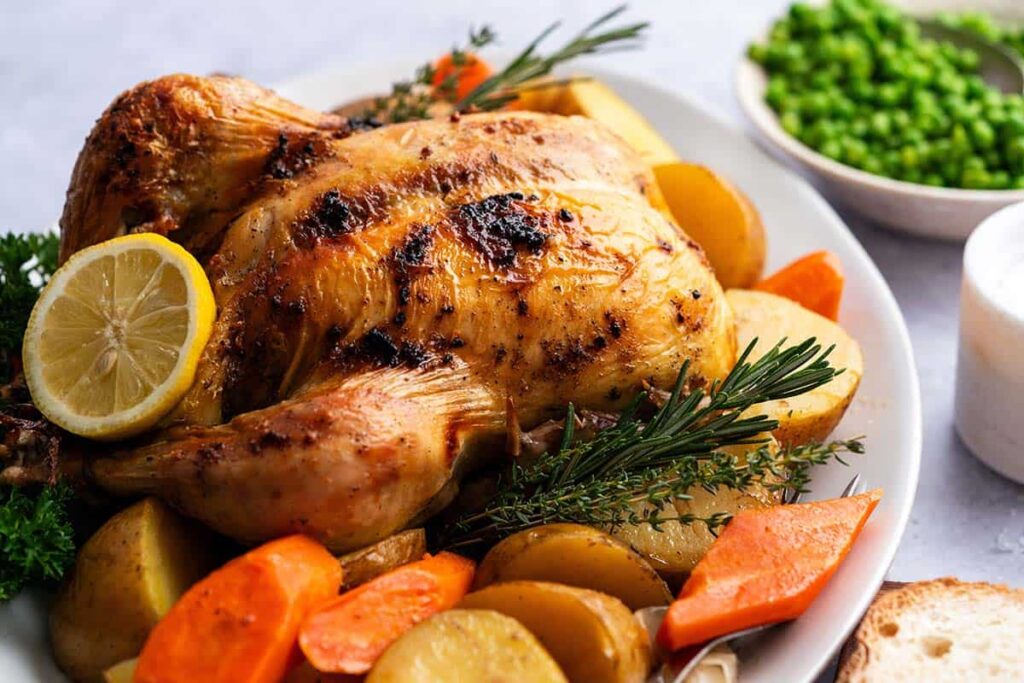 Whole Roast Chicken Recipe in a Dutch Oven - An Edible Mosaic™